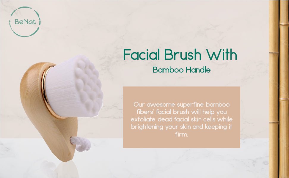 Facial Brush with Bamboo Handle - Vital proximityDC - BeNatVital proximityDC - 489132Facial Brush with Bamboo Handle
