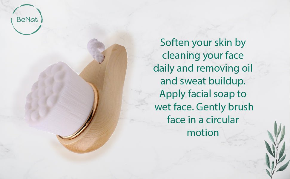 Facial Brush with Bamboo Handle - Vital proximityDC - BeNatVital proximityDC - 489132Facial Brush with Bamboo Handle