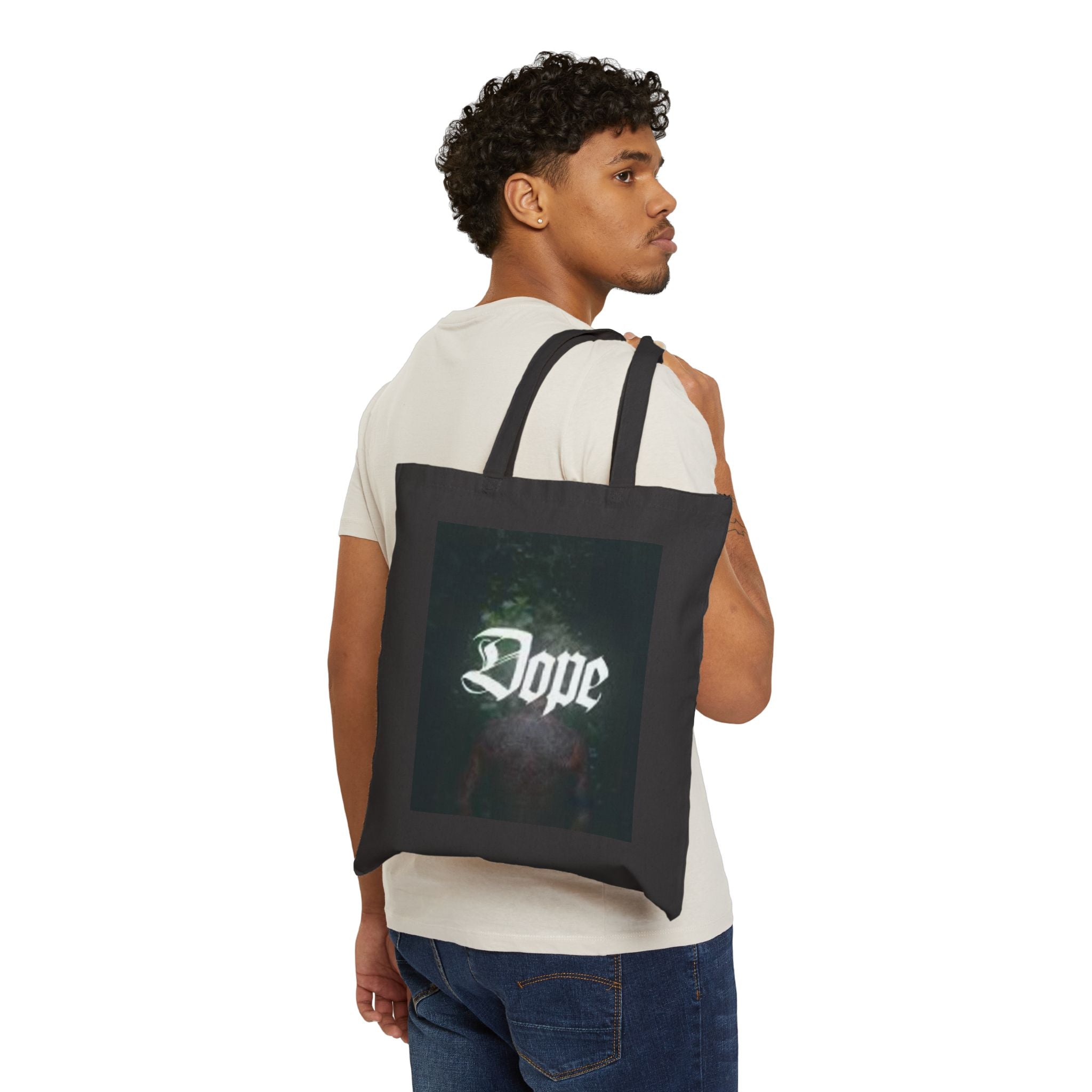 Dope Cotton Canvas Tote Bag - Stylish Reusable Shopping Tote, Gift for Trendsetters, Cool Beach Bag, Eco-Friendly Carryall