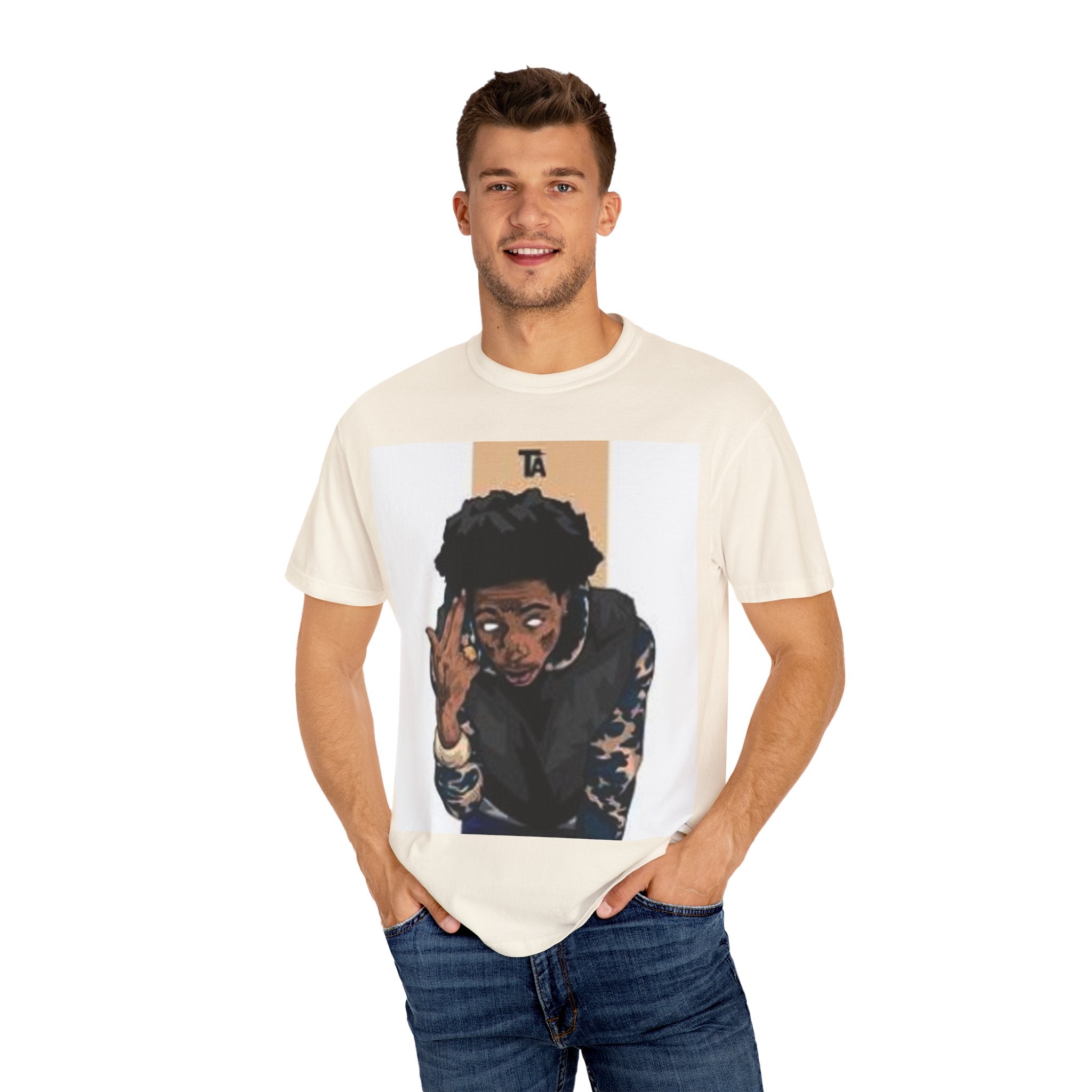 Graphic Unisex T-Shirt with Artistic Design, Casual Wear, Gift for Music Lovers, Streetwear Style, Trendy Apparel for All Occasions