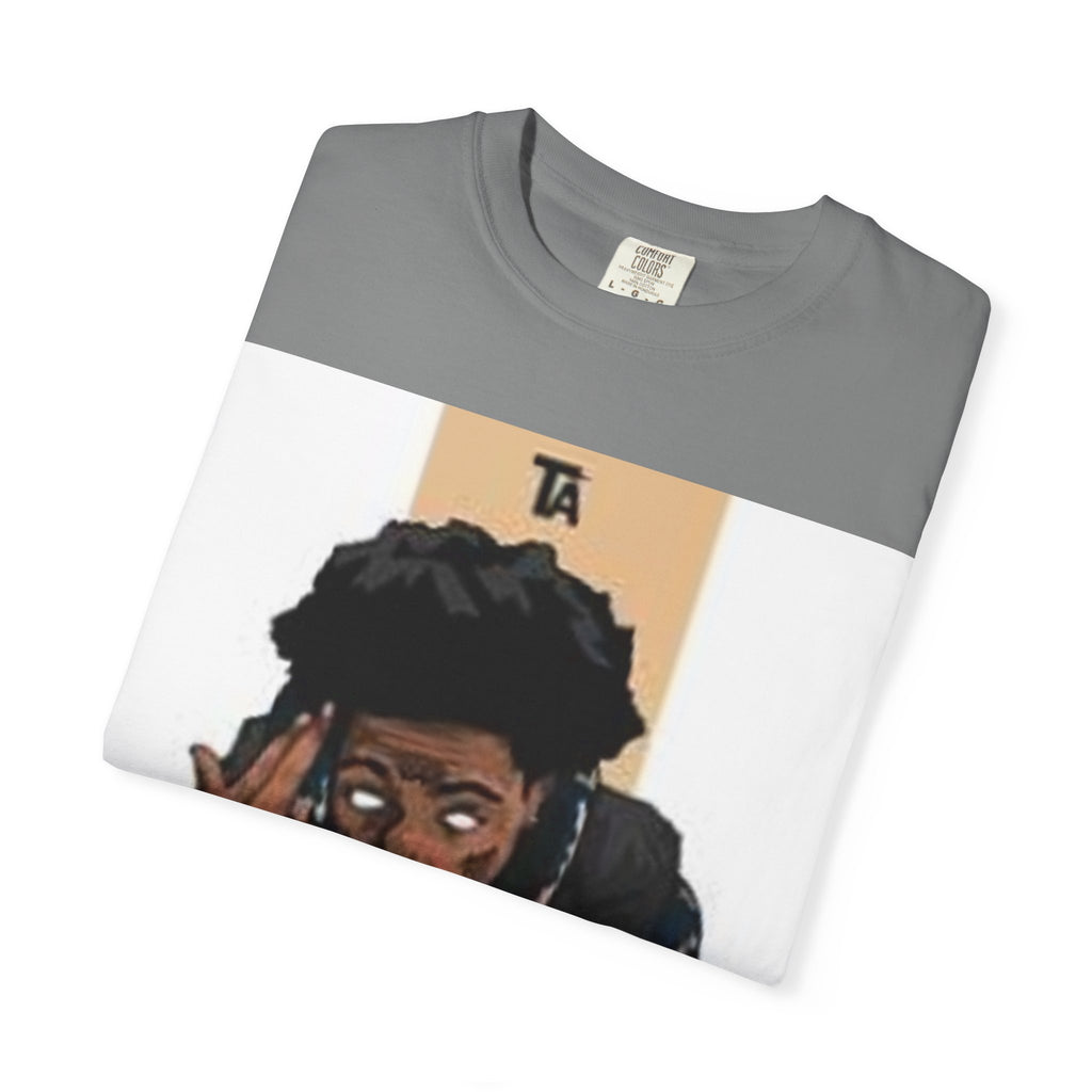 Graphic Unisex T-Shirt with Artistic Design, Casual Wear, Gift for Music Lovers, Streetwear Style, Trendy Apparel for All Occasions