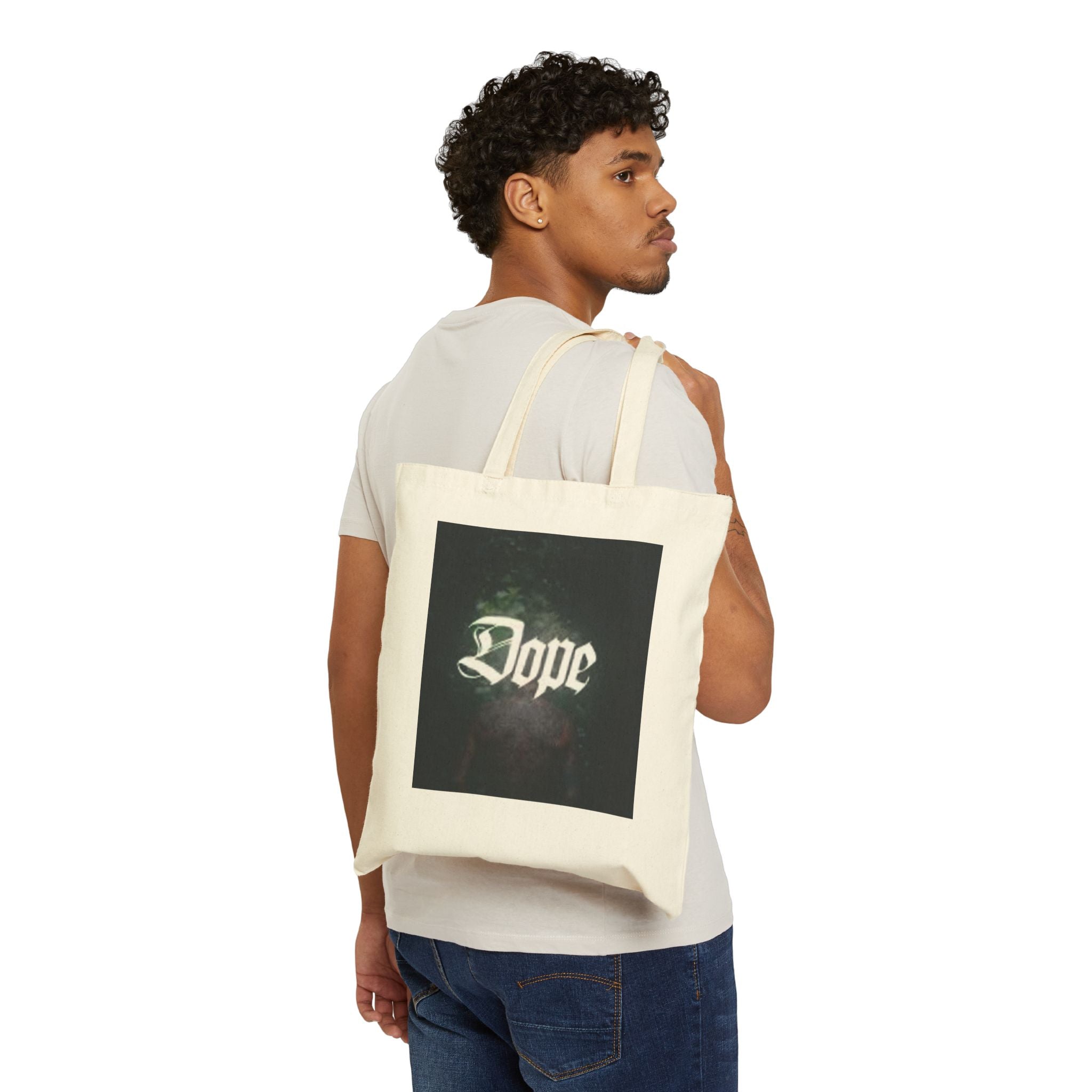 Dope Cotton Canvas Tote Bag - Stylish Reusable Shopping Tote, Gift for Trendsetters, Cool Beach Bag, Eco-Friendly Carryall