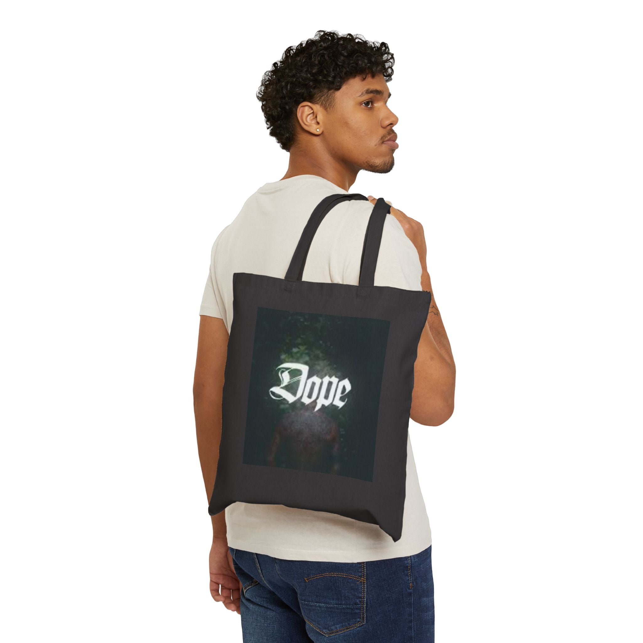 Dope Cotton Canvas Tote Bag - Stylish Reusable Shopping Tote, Gift for Trendsetters, Cool Beach Bag, Eco-Friendly Carryall