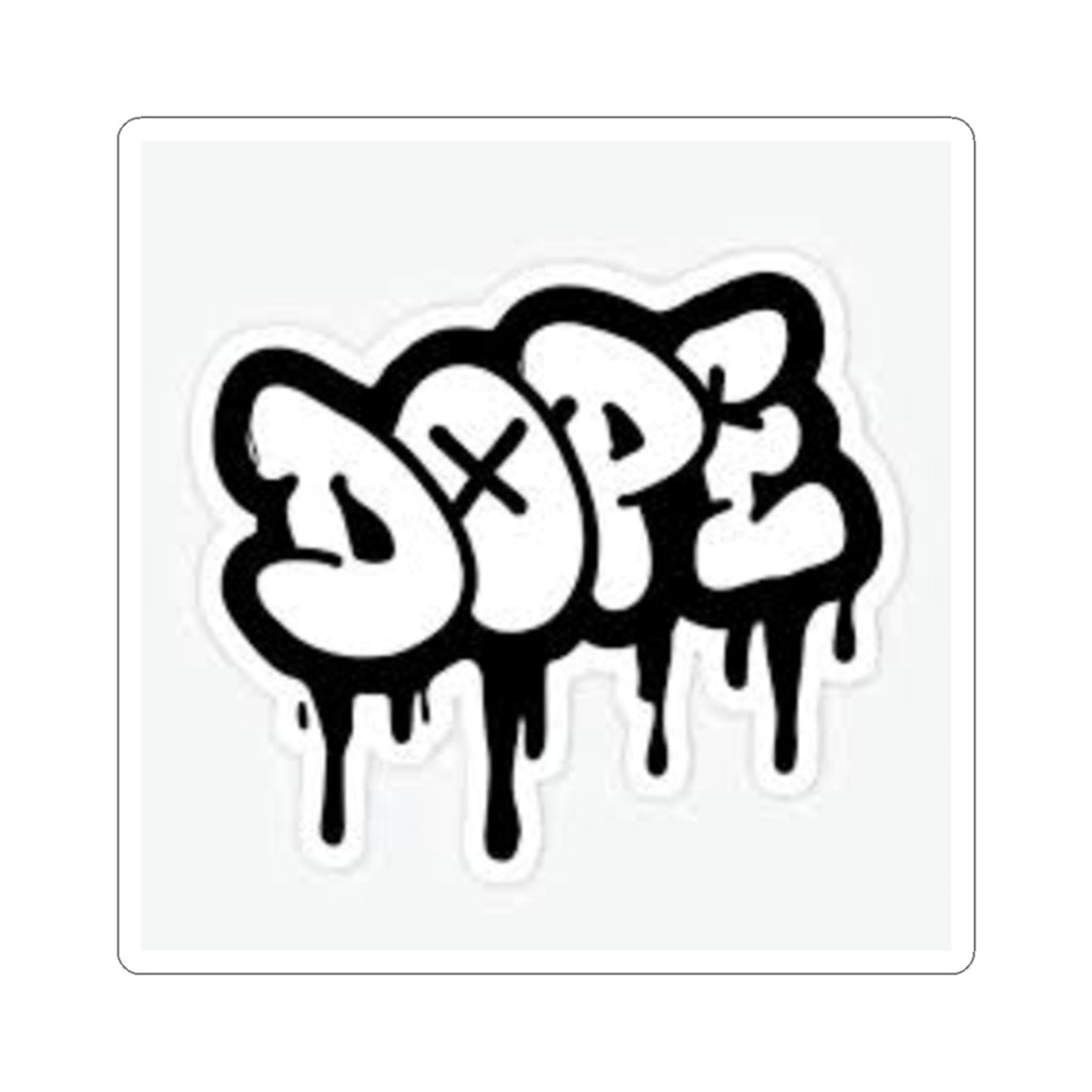 Dope Kiss-Cut Stickers | Cool Graffiti Stickers for Laptops, Water Bottles, Skateboards, Parties, and Gifts