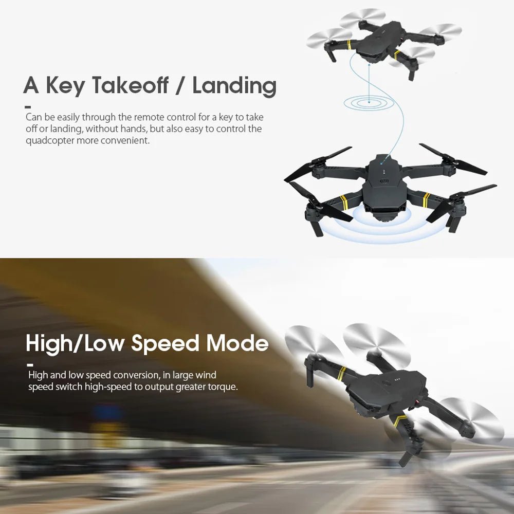 4K HD Dual Camera RC FPV WiFi Portable Wide Angle Foldable Quadcopter Drone - Vital proximityDC - THE CEOVital proximityDC - 2349829Gold4K HD Dual Camera RC FPV WiFi Portable Wide Angle Foldable Quadcopter Drone