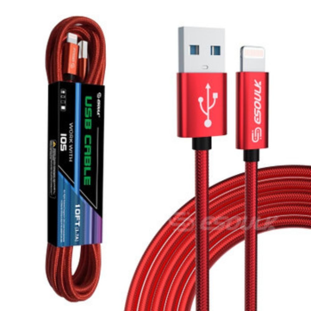 10FT USB Cable For IPhone XS/XR/XS MAX 1.7A - Vital proximityDC - THE CEOVital proximityDC - 2349672Blue10FT USB Cable For IPhone XS/XR/XS MAX 1.7A