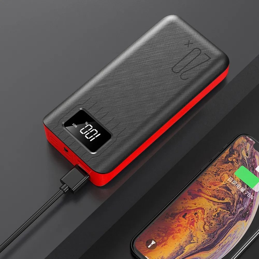 20000mAh External Battery Power Bank Dual USB With LED Flashlight - Vital proximityDC - THE CEOVital proximityDC - 2349745White20000mAh External Battery Power Bank Dual USB With LED Flashlight