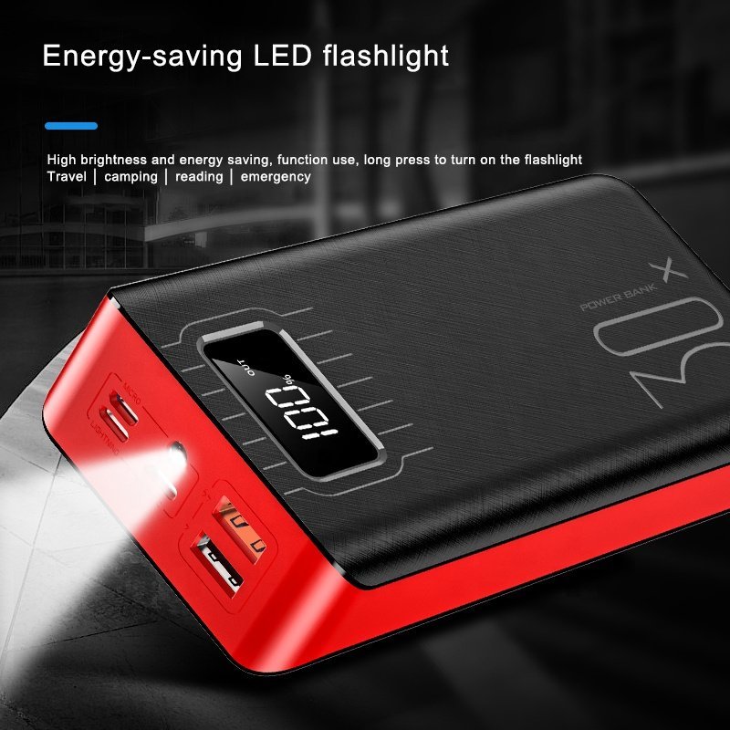 20000mAh External Battery Power Bank Dual USB With LED Flashlight - Vital proximityDC - THE CEOVital proximityDC - 2349745White20000mAh External Battery Power Bank Dual USB With LED Flashlight