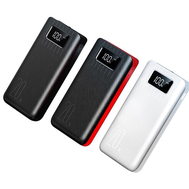 20000mAh External Battery Power Bank Dual USB With LED Flashlight - Vital proximityDC - THE CEOVital proximityDC - 2349745White20000mAh External Battery Power Bank Dual USB With LED Flashlight
